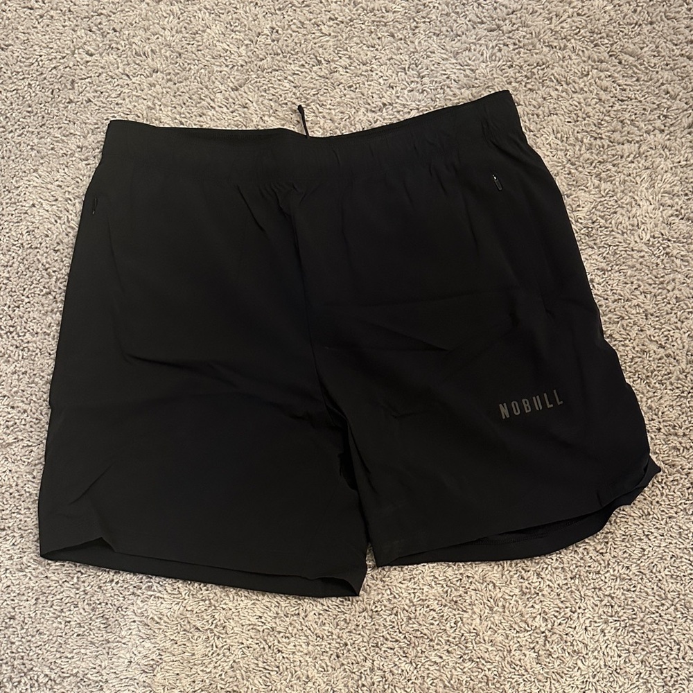 Nobull Men's Black Ripstop 6” Shorts